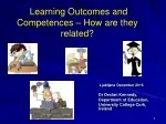 Learning Outcomes and Competences – How are they related? - slide 1