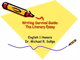 Writing Survival Guide: The Literary  Essay
