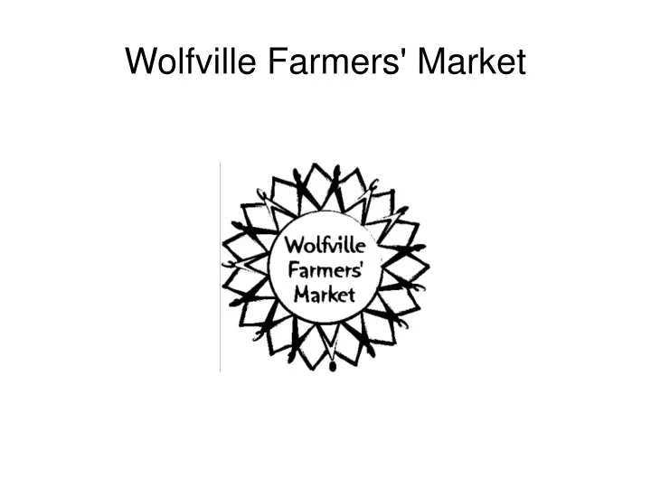 wolfville farmers market