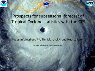 Prospects for subseasonal forecast of Tropical Cyclone statistics with the CFS