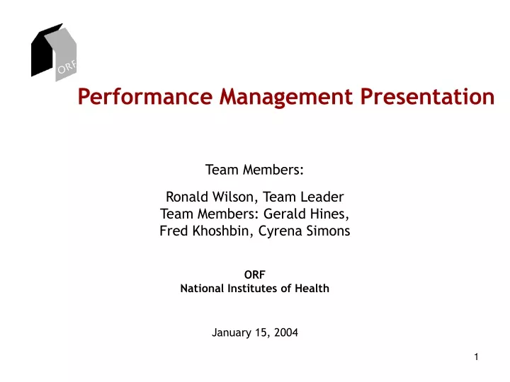performance management presentation