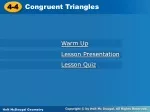 Congruent Triangles and Corresponding Parts - slide 1
