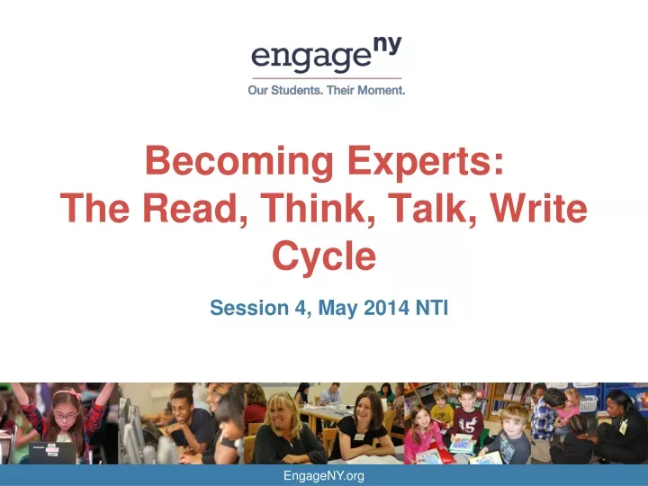 becoming experts the read think talk write cycle