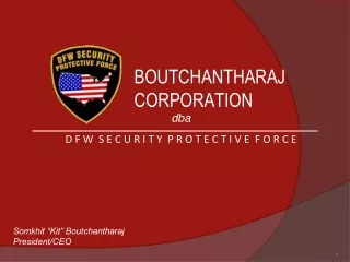 BOUTCHANTHARAJ CORPORATION