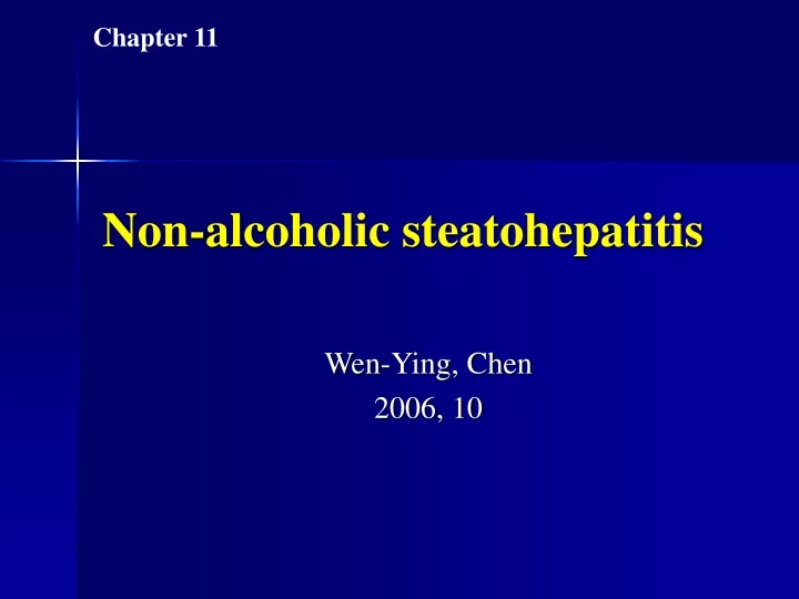 non alcoholic steatohepatitis