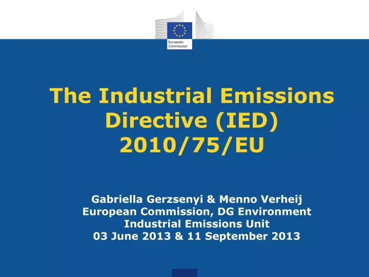 the industrial emissions directive ied 2010 75 eu