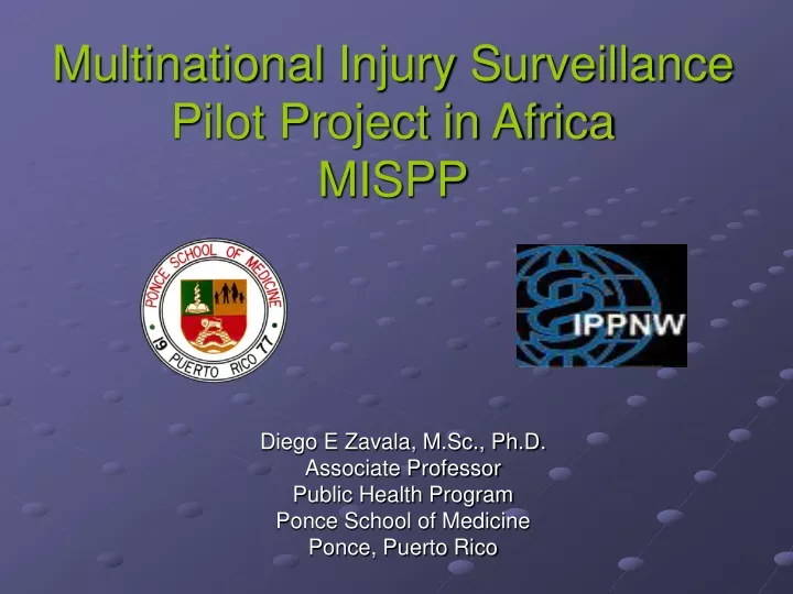 multinational injury surveillance pilot project in africa mispp