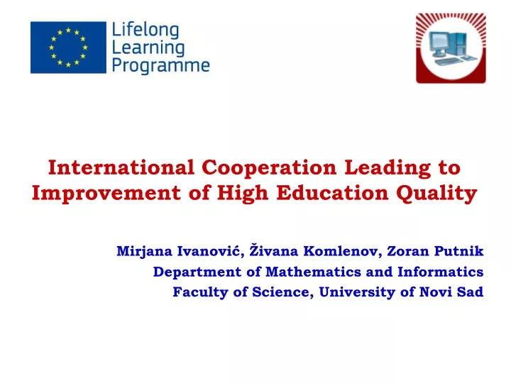 international cooperation leading to improvement of high education quality