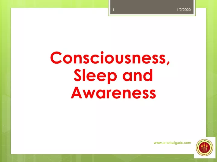 consciousness sleep and awareness