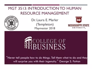 MGT 3513: Introduction to Human resource  management