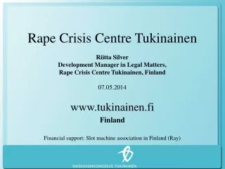 Rape Crisis Centre Tukinainen Riitta Silver Development Manager in Legal Matters,