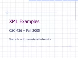 XML Examples
