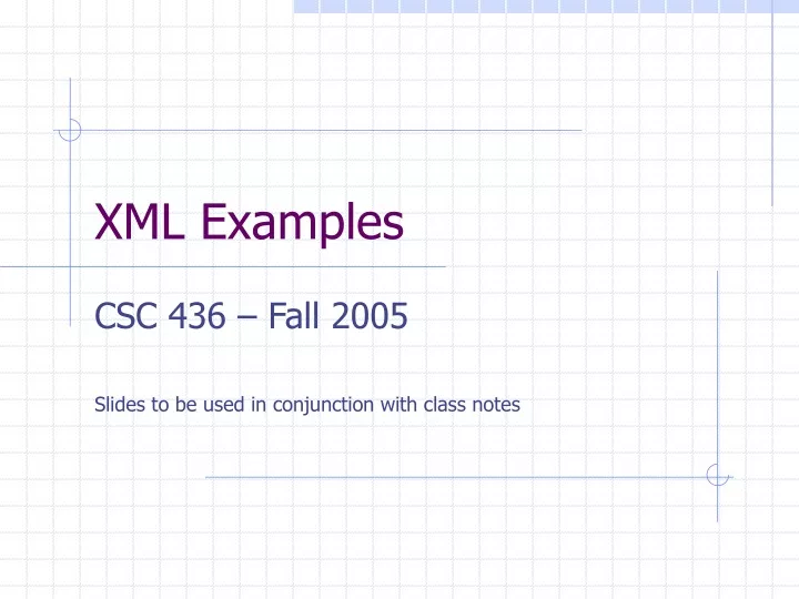 xml examples