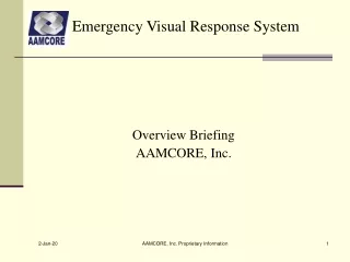 Overview Briefing AAMCORE, Inc.
