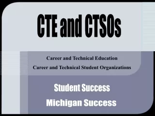 Career and Technical Education Career and Technical Student Organizations