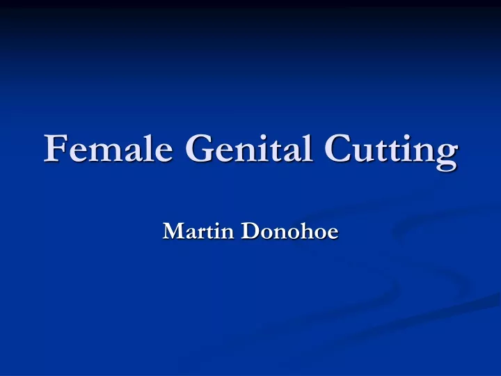 female genital cutting
