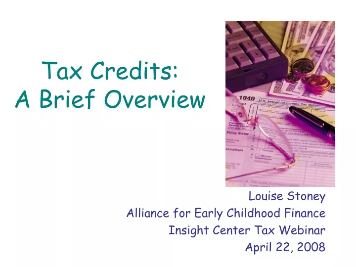tax credits a brief overview