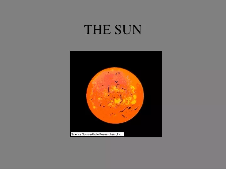 the sun