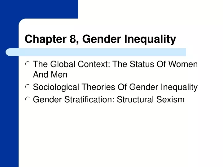 chapter 8 gender inequality