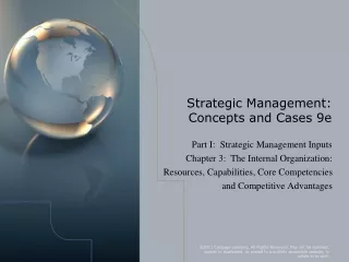 Strategic Management:  Concepts and Cases 9e