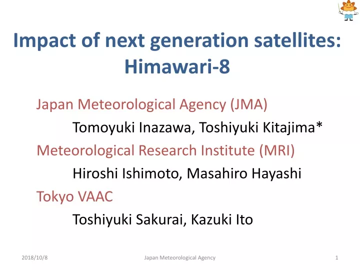 impact of next generation satellites himawari 8