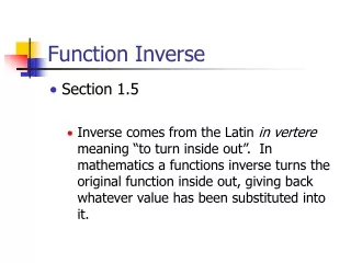 Function Inverse