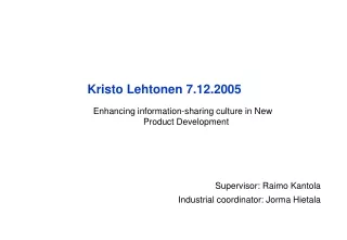 Kristo Lehtonen 7.12.2005