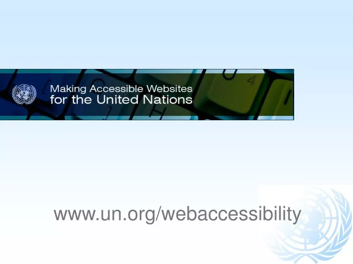 www un org webaccessibility