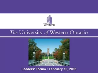 Leaders’ Forum • February 10, 2005