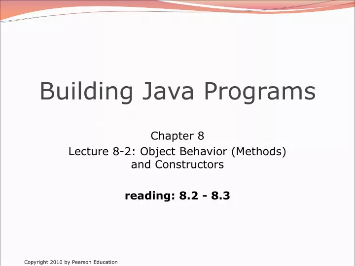 building java programs