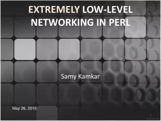 EXTREMELY  LOW-LEVEL NETWORKING IN PERL