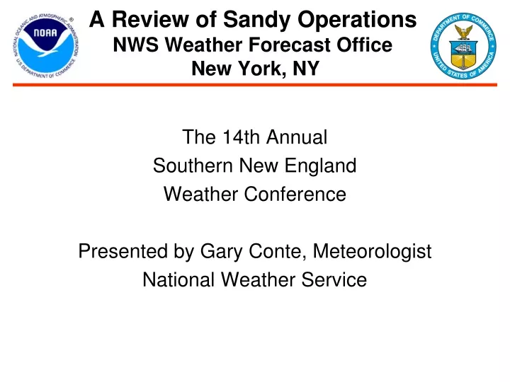 a review of sandy operations nws weather forecast office new york ny