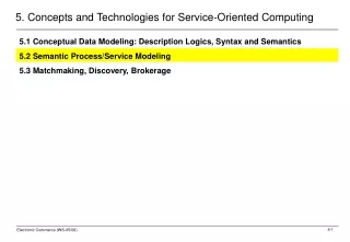 5. Concepts and Technologies for Service-Oriented Computing