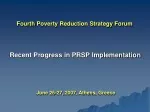 Fourth  Poverty Reduction Strategy Forum - slide 1