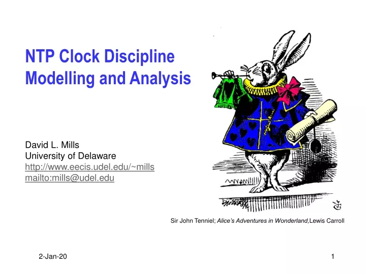 ntp clock discipline modelling and analysis