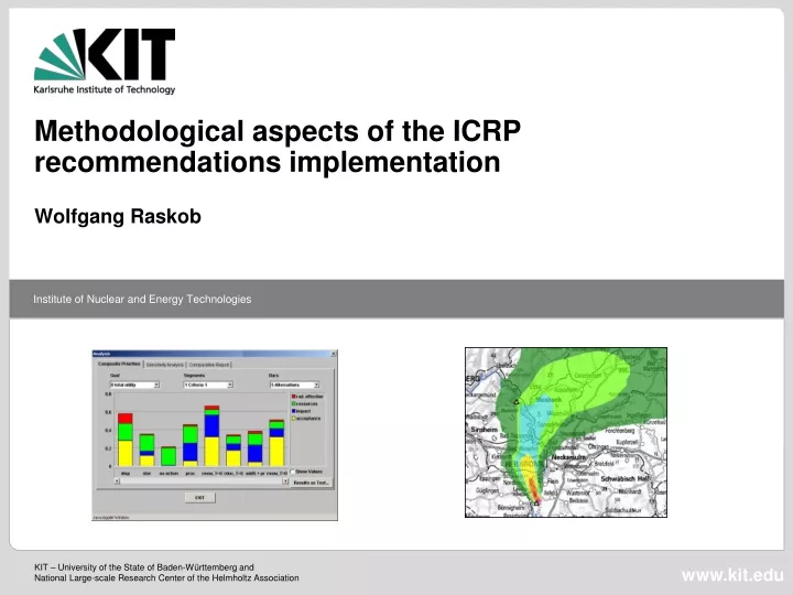 methodological aspects of the icrp recommendations implementation