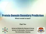 Protein Domain Boundary Prediction