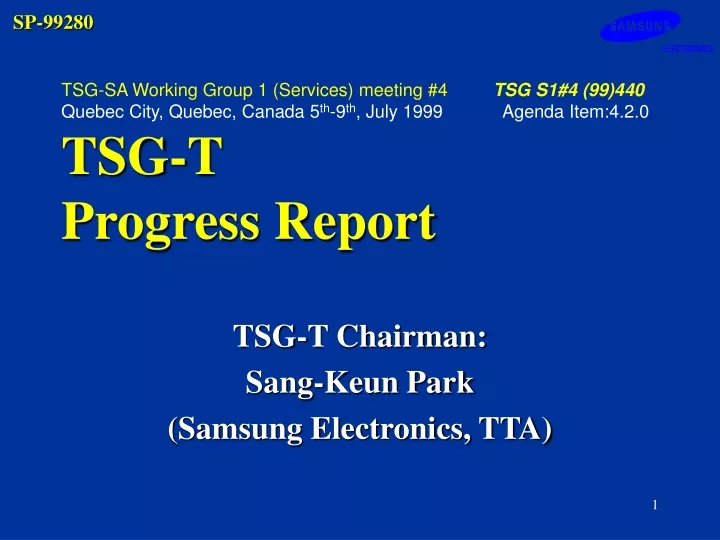 tsg t chairman sang keun park samsung electronics tta