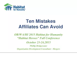 Ten Mistakes  Affiliates Can Avoid