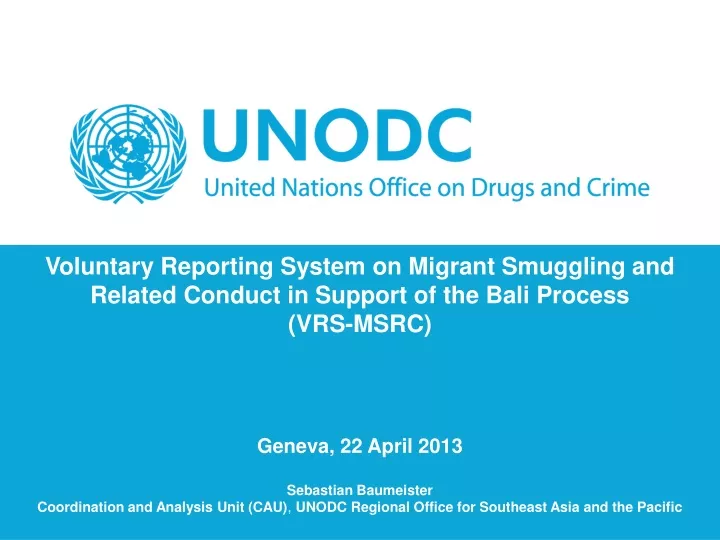 voluntary reporting system on migrant smuggling