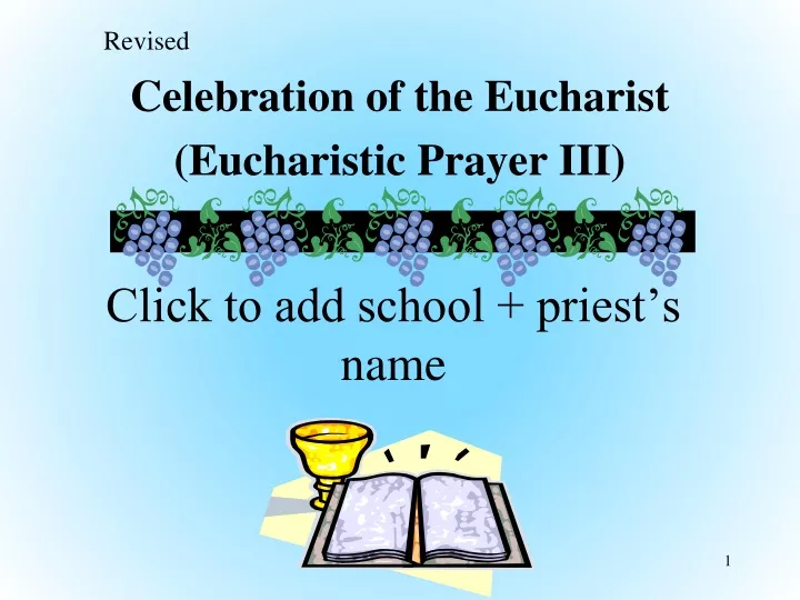 click to add school priest s name