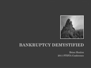 BANKRUPTCY DEMYSTIFIED