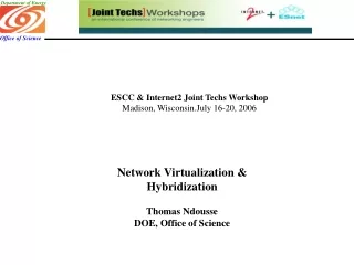 ESCC &amp; Internet2 Joint Techs Workshop Madison, Wisconsin.July 16-20, 2006