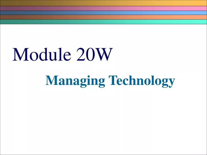 module 20w