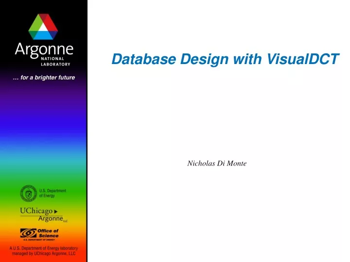 database design with visualdct