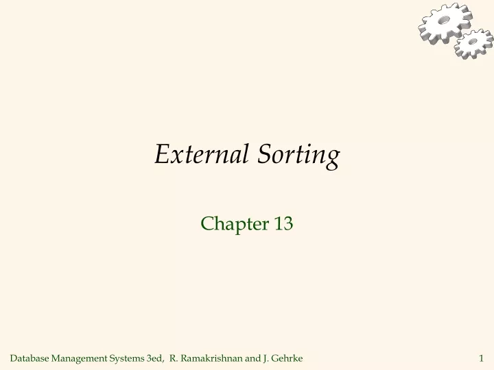 external sorting