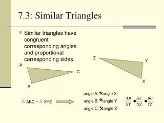 7.3: Similar Triangles