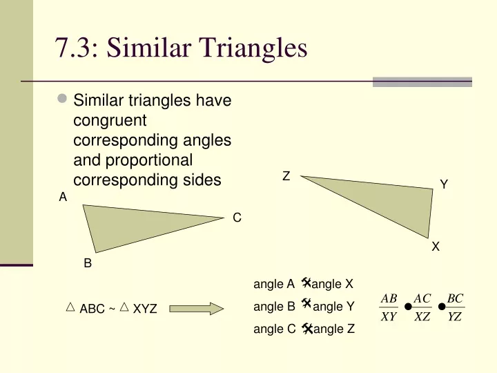 7 3 similar triangles