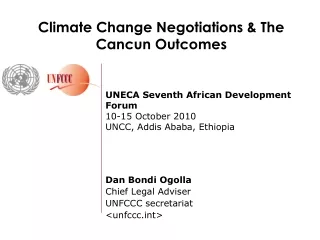 UNECA Seventh African Development Forum 10-15 October 2010 UNCC, Addis Ababa, Ethiopia