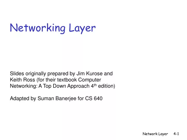 networking layer